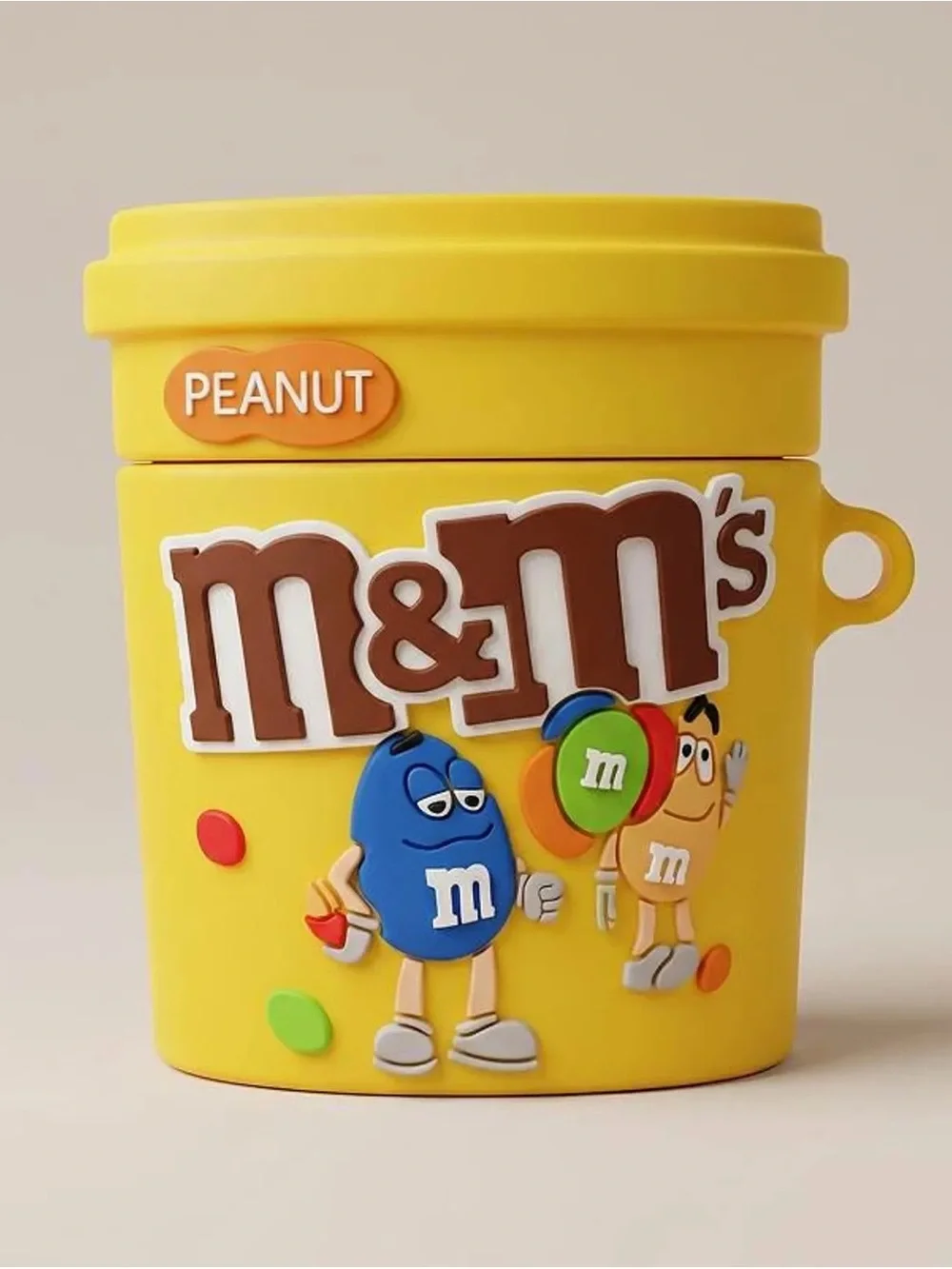 M&M'S Yellow Peanut Snack Cup with Character Graphics AirPods case